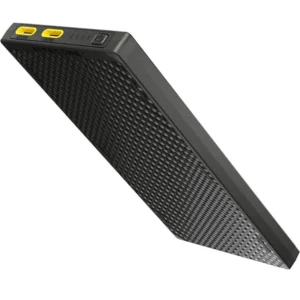 Slim black Nitecore power bank with USB ports